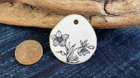 Laser-Etched Enamel Pendant by Andrew Thornton