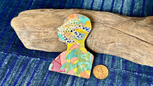 Inner Jungles Art Pin / Brooch by Andrew Thornton