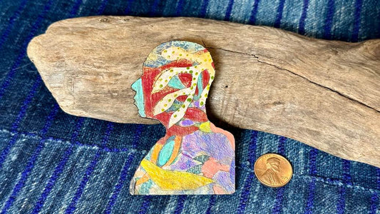 Inner Jungles Art Pin / Brooch by Andrew Thornton