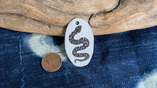 Laser-Etched Enamel Pendant by Andrew Thornton
