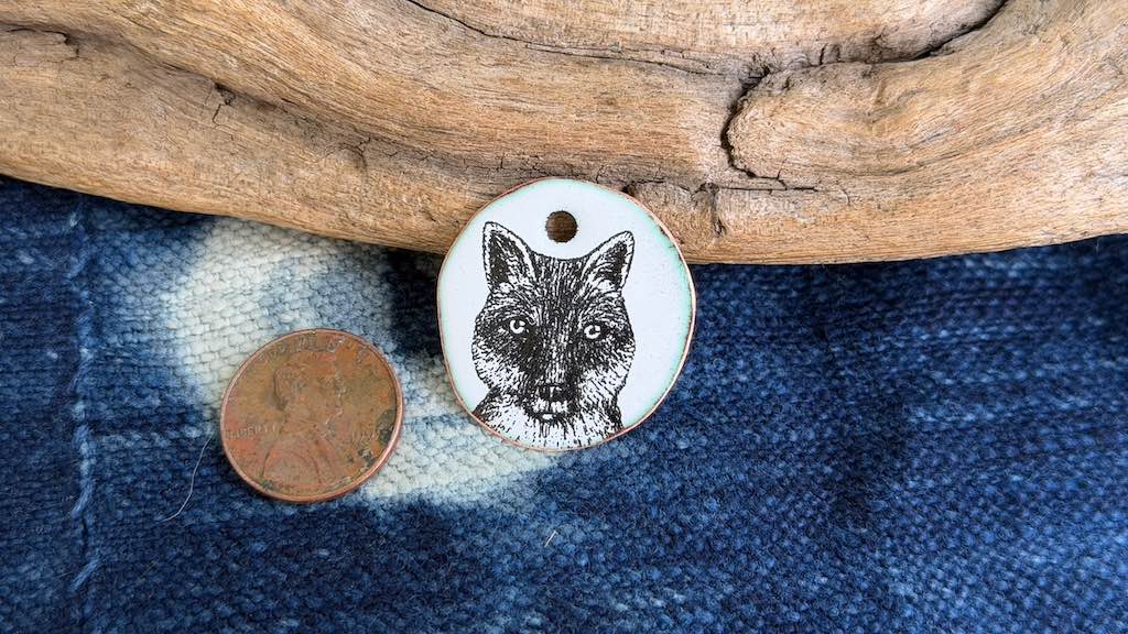 Laser-Etched Enamel Pendant by Andrew Thornton