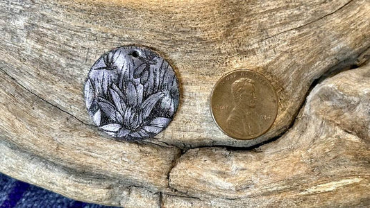 Luster Pendant by Allegory Gallery — Water Lilies - French Lilac