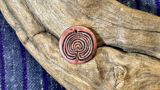 Luster Pendant by Allegory Gallery — Labyrinth - Venetian Red