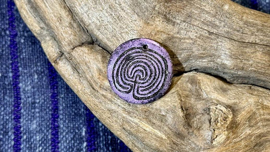 Luster Pendant by Allegory Gallery — Labyrinth - Phoenician Purple