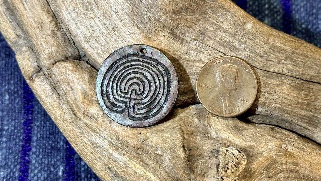 Luster Pendant by Allegory Gallery — Labyrinth - Cherokee Purple