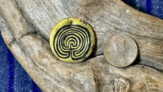 Luster Pendant by Allegory Gallery — Labyrinth - Inca Gold