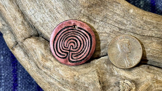 Luster Pendant by Allegory Gallery — Labyrinth - Venetian Red