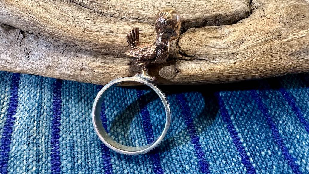 Cast Bronze & Sterling Ring by Allegory Gallery — Chimera Baby