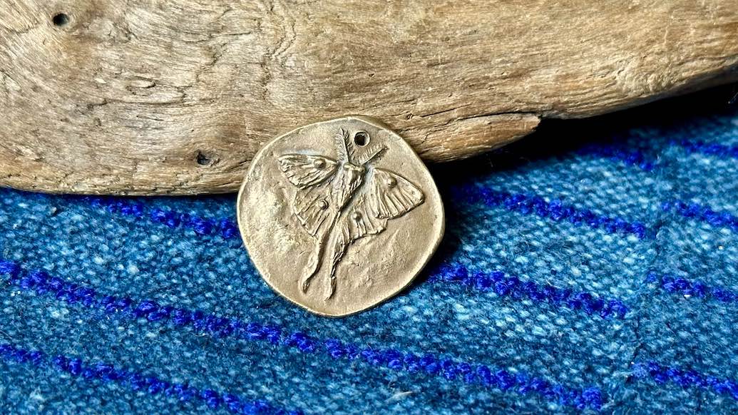 Bronze Pendant by Andrew Thornton - Luna Moth