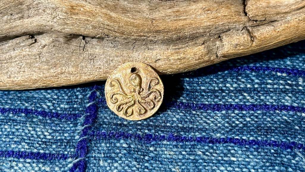 Bronze Pendant by Andrew Thornton - Octopus