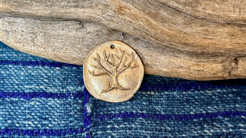 Bronze Pendant by Andrew Thornton - Tree