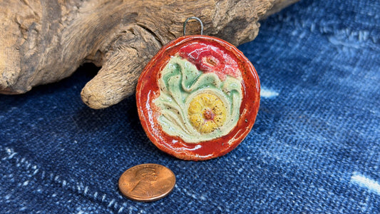 Artisan Ceramic Pendant by Harry Wood