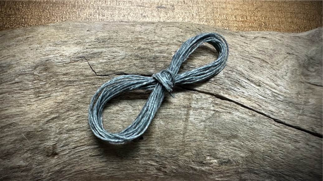 Waxed Irish Linen - Slate Grey