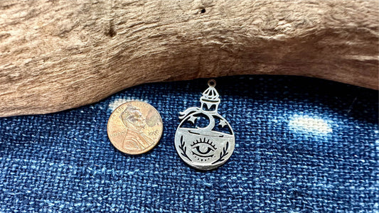 Stainless Steel Charm/Pendant - 32mm x 20mm - Magic Potion