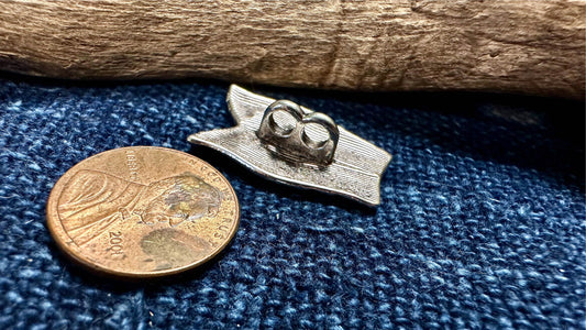 Pewter Button - 25mm x 15mm - Owl