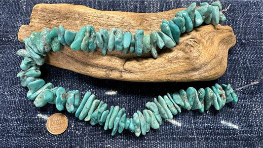 Turquoise Bead Strand - Irregular Nuggets - 18mm - 22mm - 16.5”