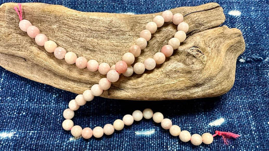 Pink Opal Round Bead Strand - 8mm - 15"