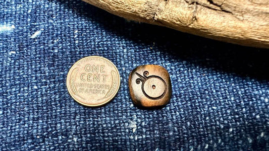 Lillypilly Wooden Square Bead - Tiger Ebony - 15mm