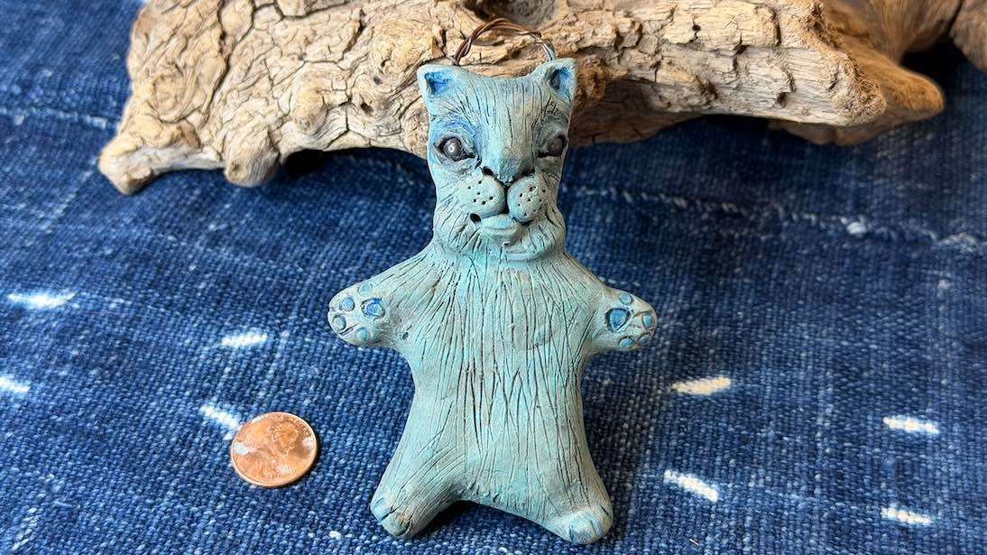 Cat Friend Ornament by Andrew Thornton