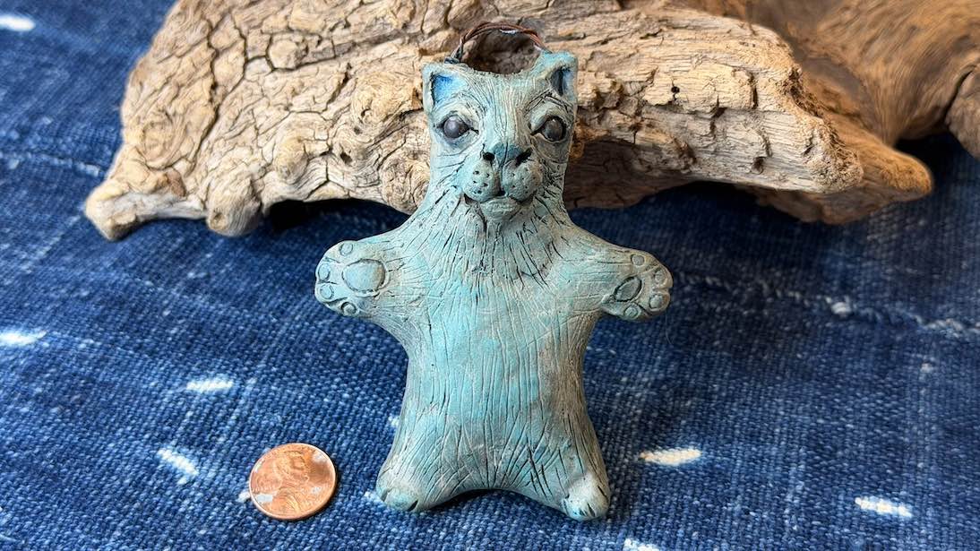 Cat Friend Ornament by Andrew Thornton