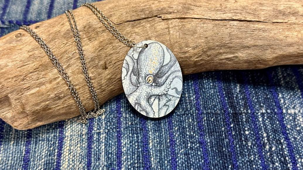 Noble Creatures Wooden Pendant / Necklace