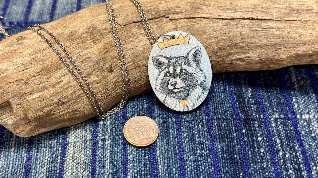 Noble Creatures Wooden Pendant / Necklace