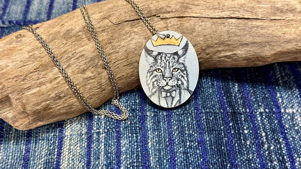 Noble Creatures Wooden Pendant / Necklace