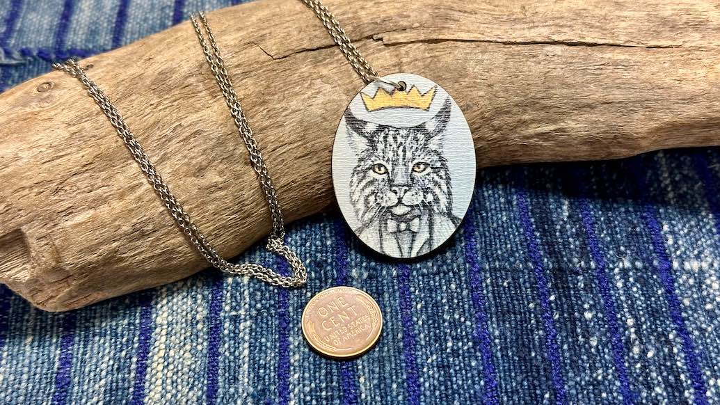 Noble Creatures Wooden Pendant / Necklace