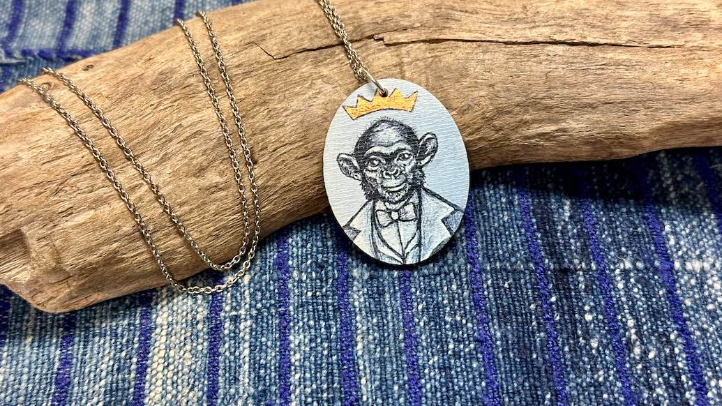 Noble Creatures Wooden Pendant / Necklace