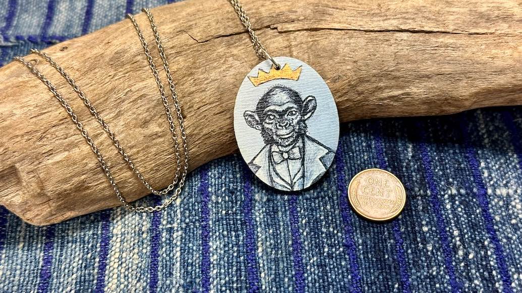 Noble Creatures Wooden Pendant / Necklace