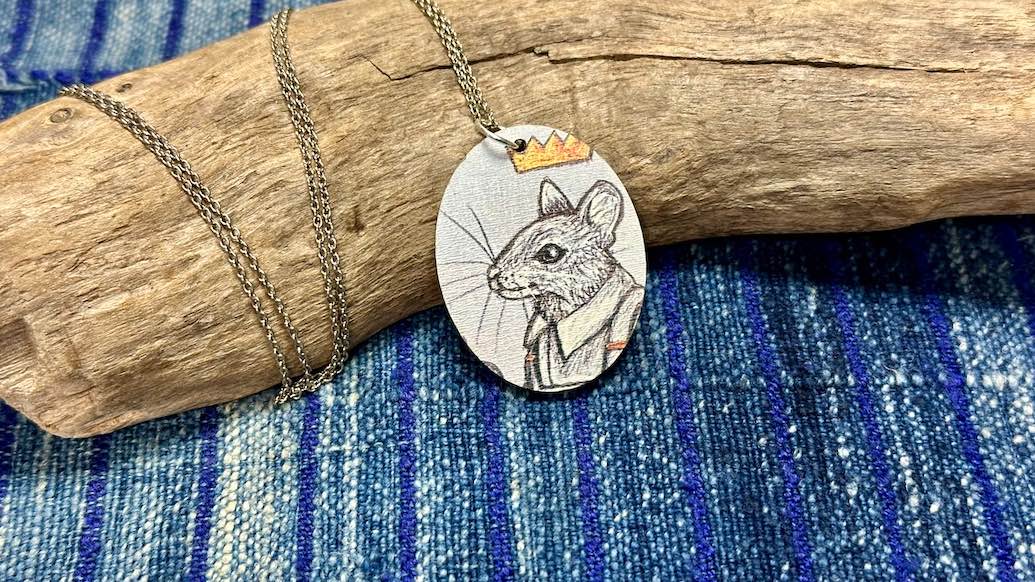 Noble Creatures Wooden Pendant / Necklace