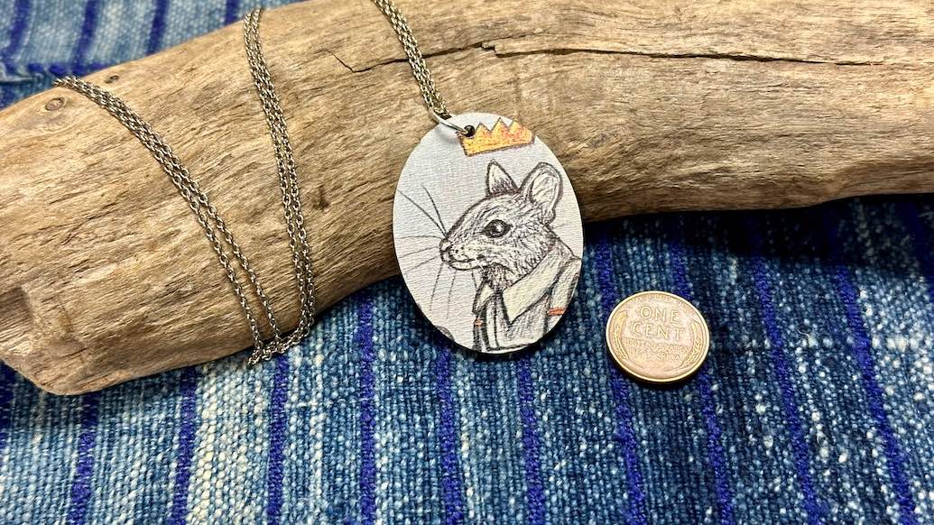 Noble Creatures Wooden Pendant / Necklace