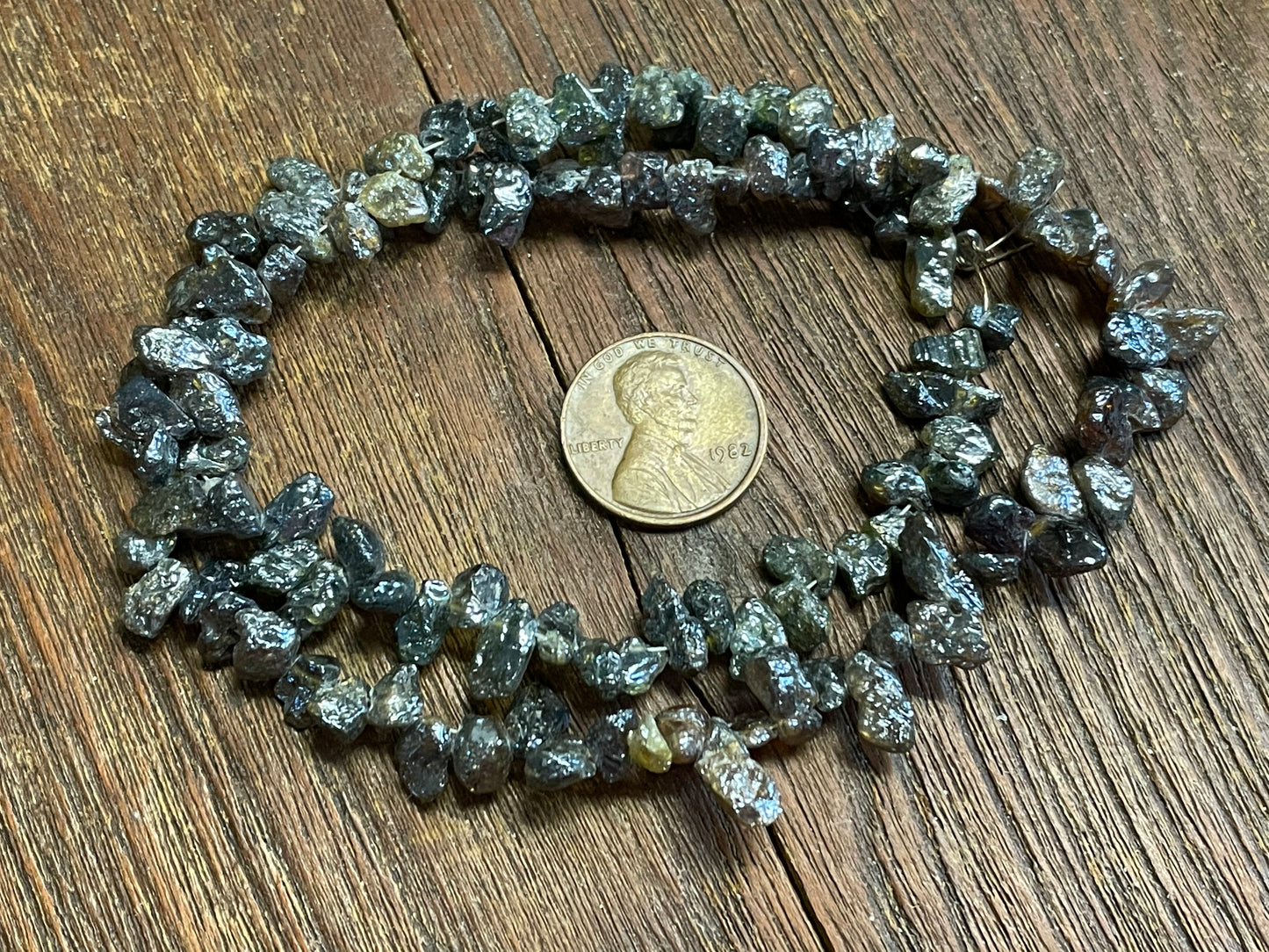 Electroplated Tourmaline Small Hand-Cut Top-Drilled Rough Chip