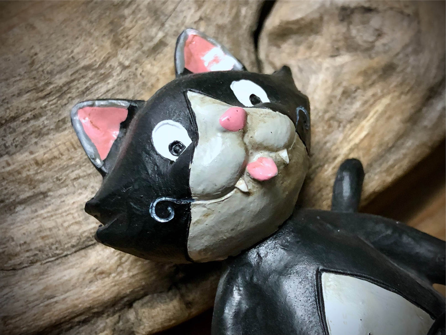 Kitty Hollow Black Cat Figurine