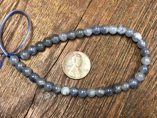 Iolite 6mm Round Beads