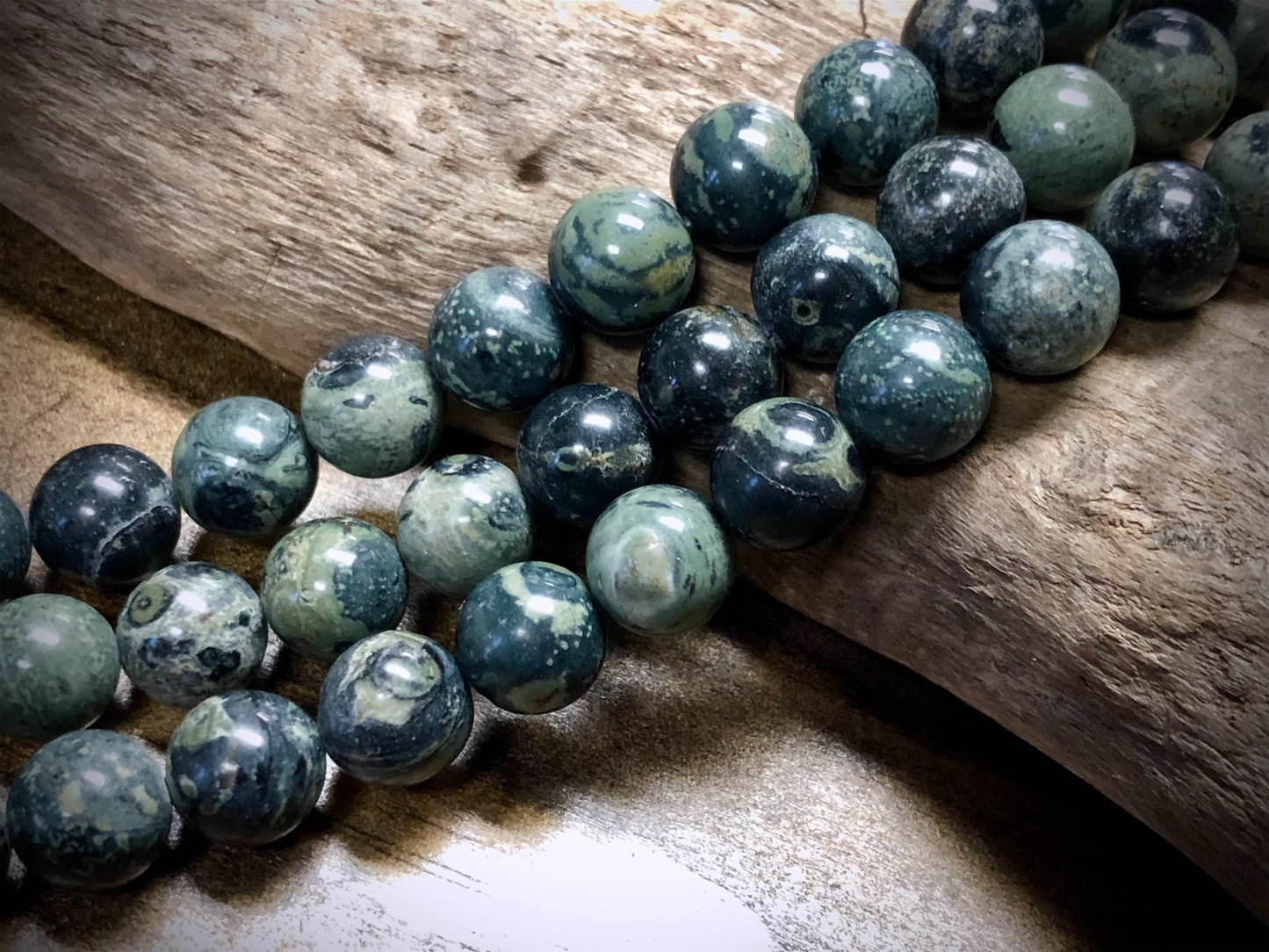 Kambaba Jasper 10mm Rounds - 8"