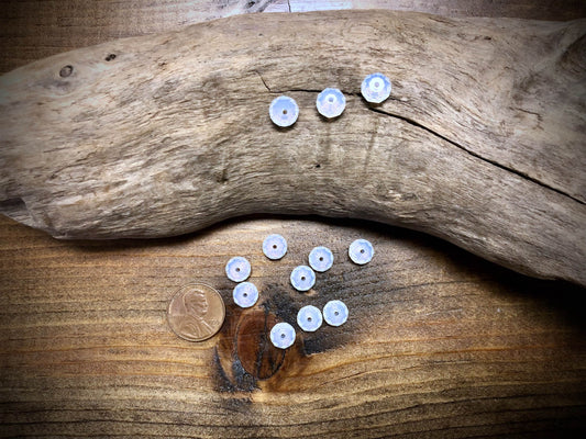 European Crystal White Opal Faceted Beads - 8mm