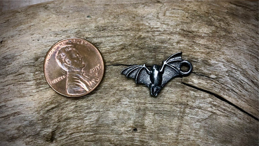 Halloween Charm - Bat - Gunmetal
