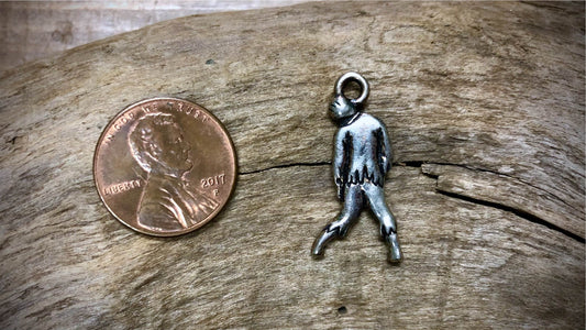 Halloween Charm - Zombie - Silver Tone