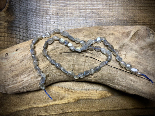 Labradorite Small Pebble Beads - 15"