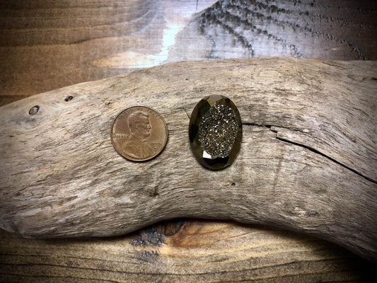 Druzy Cabochon - 25mm x 18mm