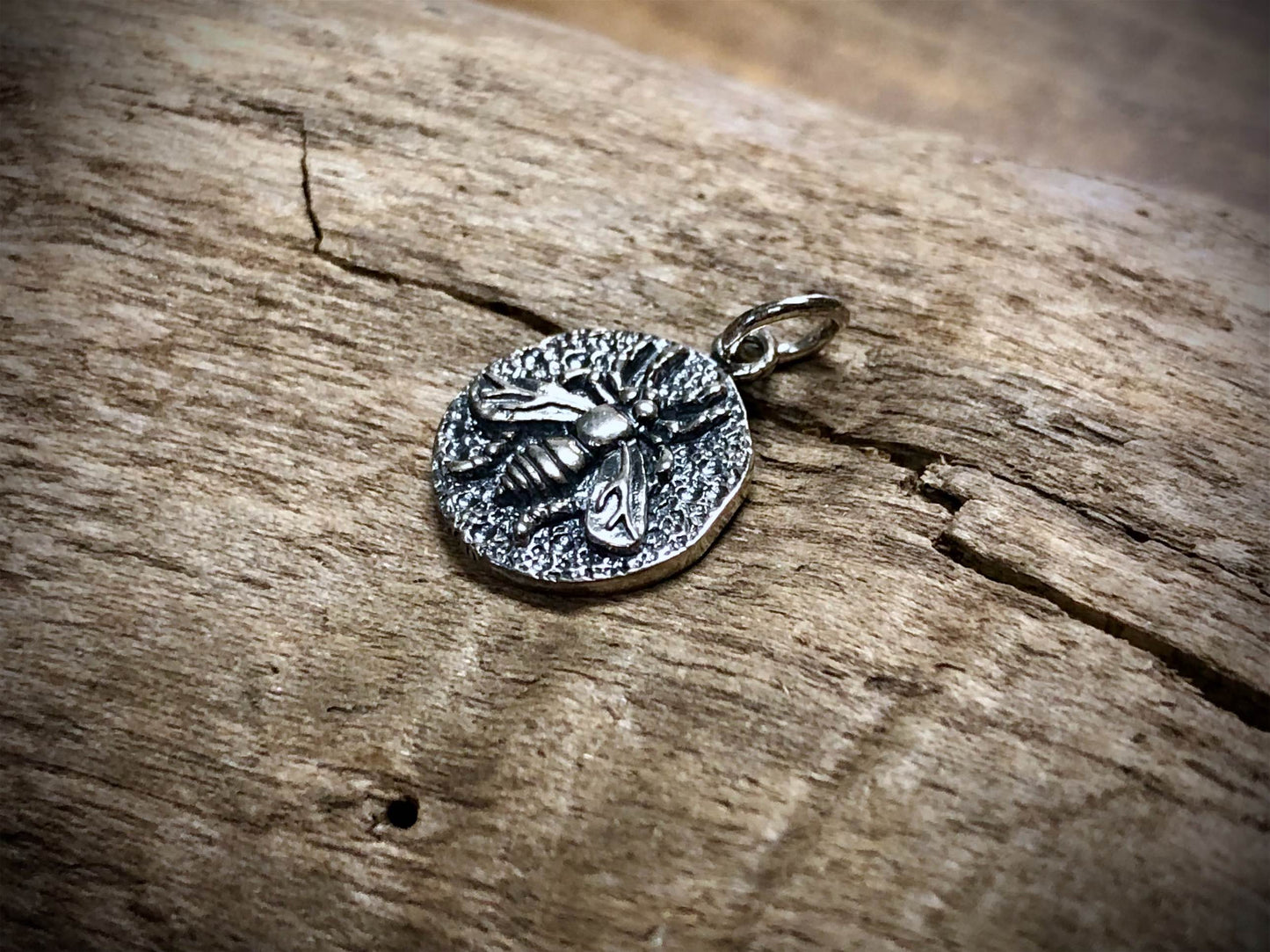 Sterling Silver Bee Coin Charm