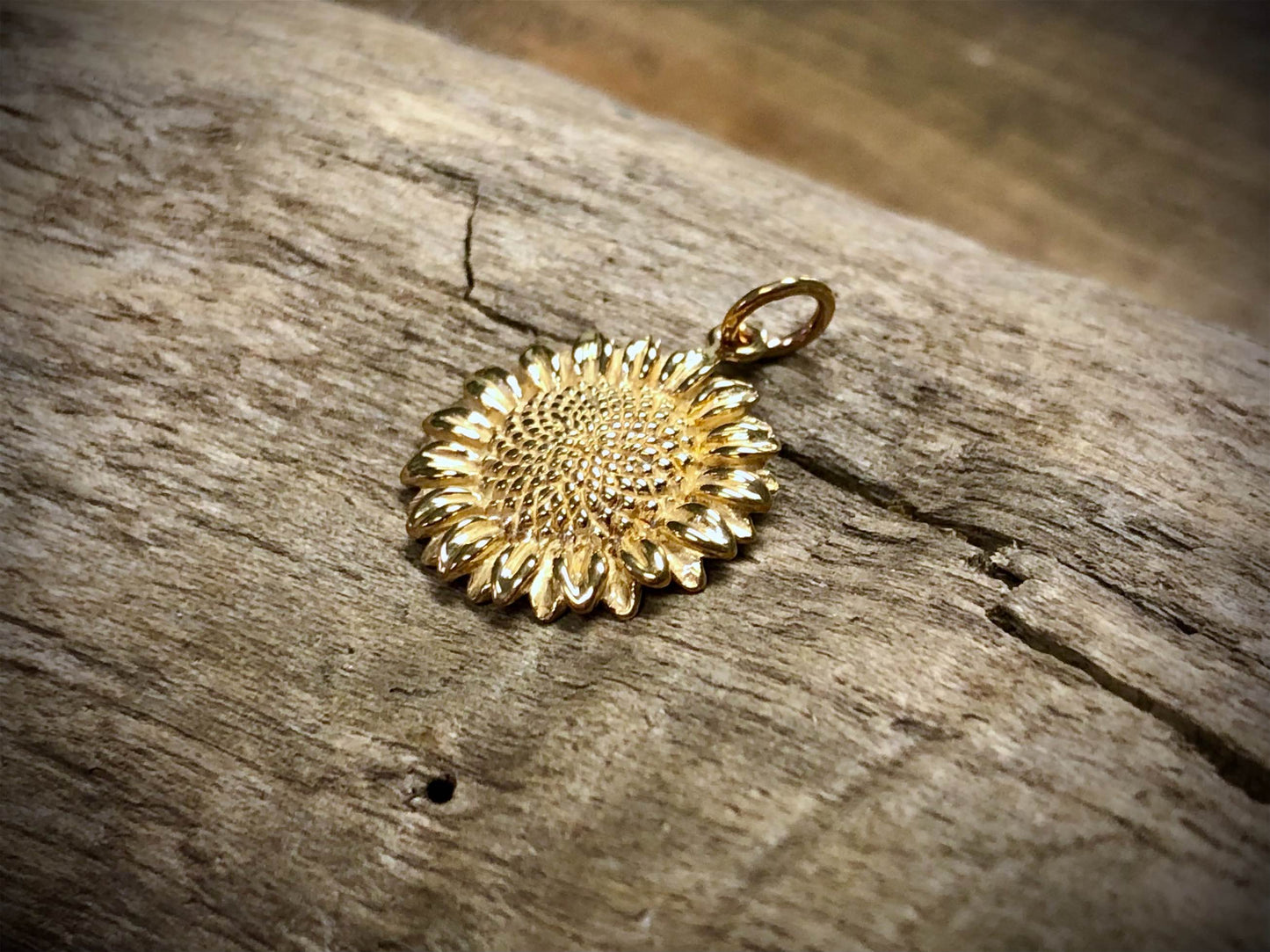 Bronze Sunflower Charm