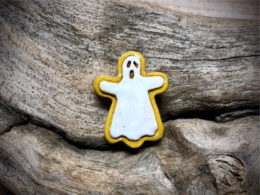 Peruvian Ceramic Ghost Bead