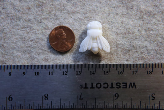 Hand-Carved Bone Bee Bead #5
