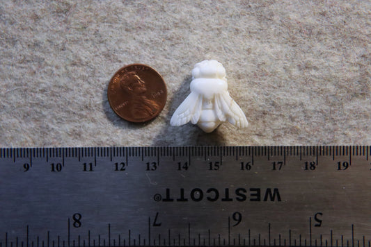 Hand-Carved Bone Bee Bead #10