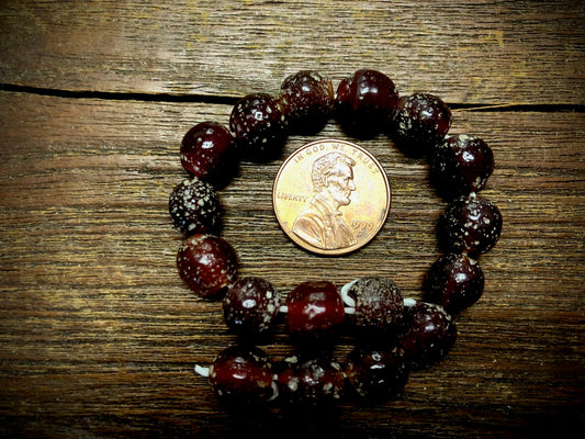 Java Glass Beads—Maroon