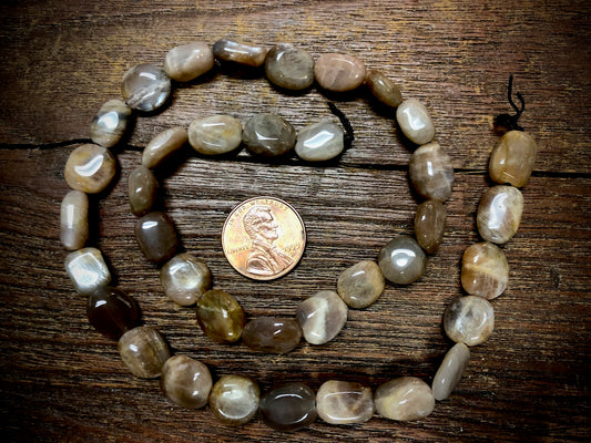 Sunstone 8x12mm Nugget Beads