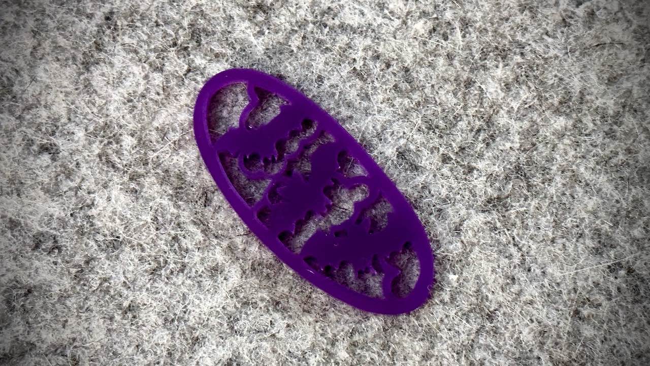 Acrylic Cutout Pendant—Bats—Hauntingly Purple