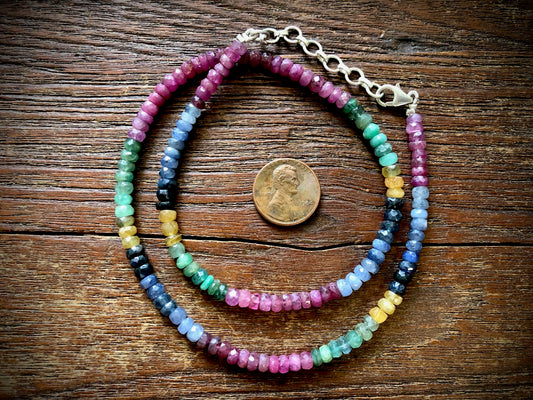 Mixed Gemstones (Sapphires & More) Strand/Necklace